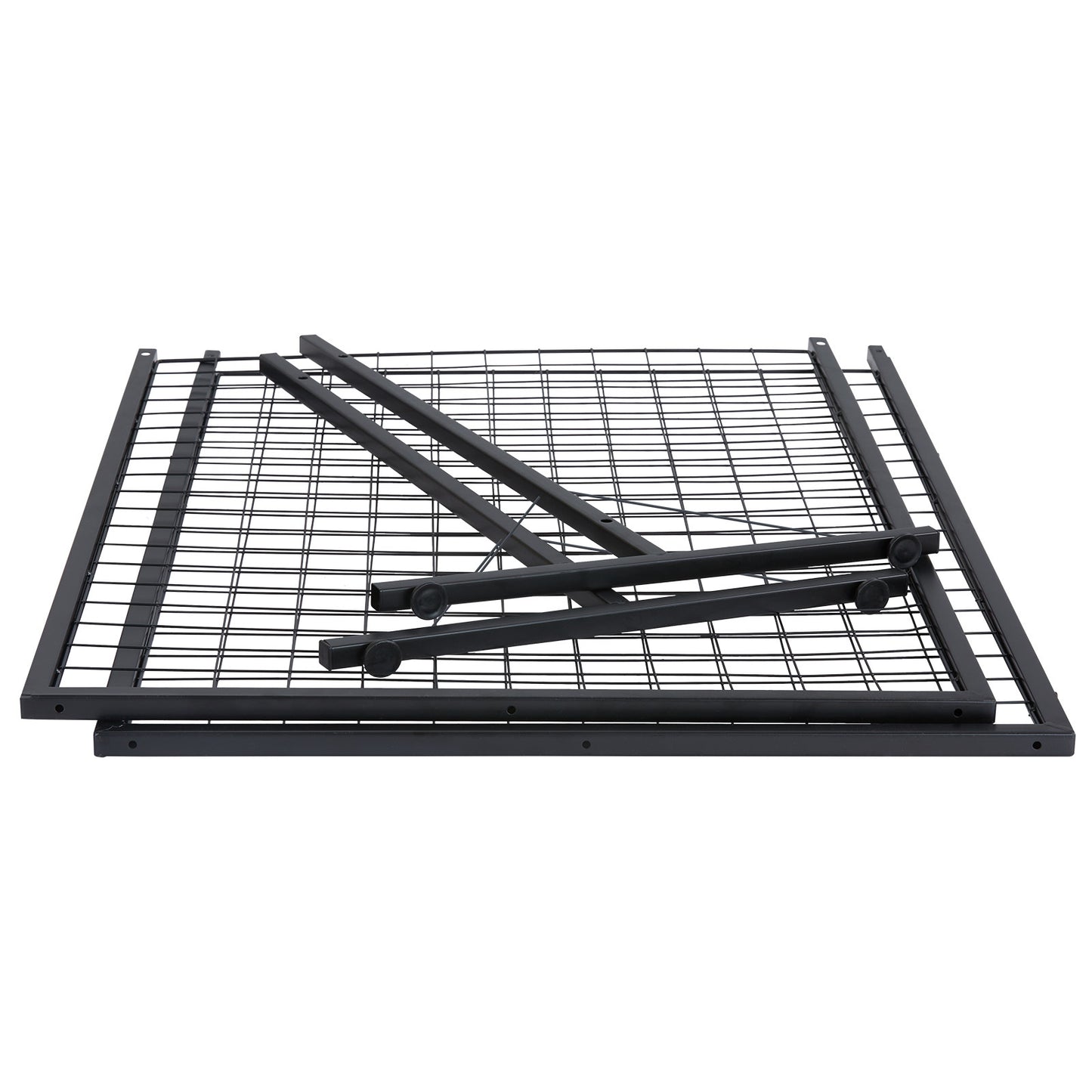 VEVOR 2' X 5.6' Grid Wall Panels Tower, 2 Packs Wire Gridwall Display Racks With T-Base Floorstanding, Double Side Gridwall Panels For Art Craft Shows, Retail Display With Extra Clips And Hooks