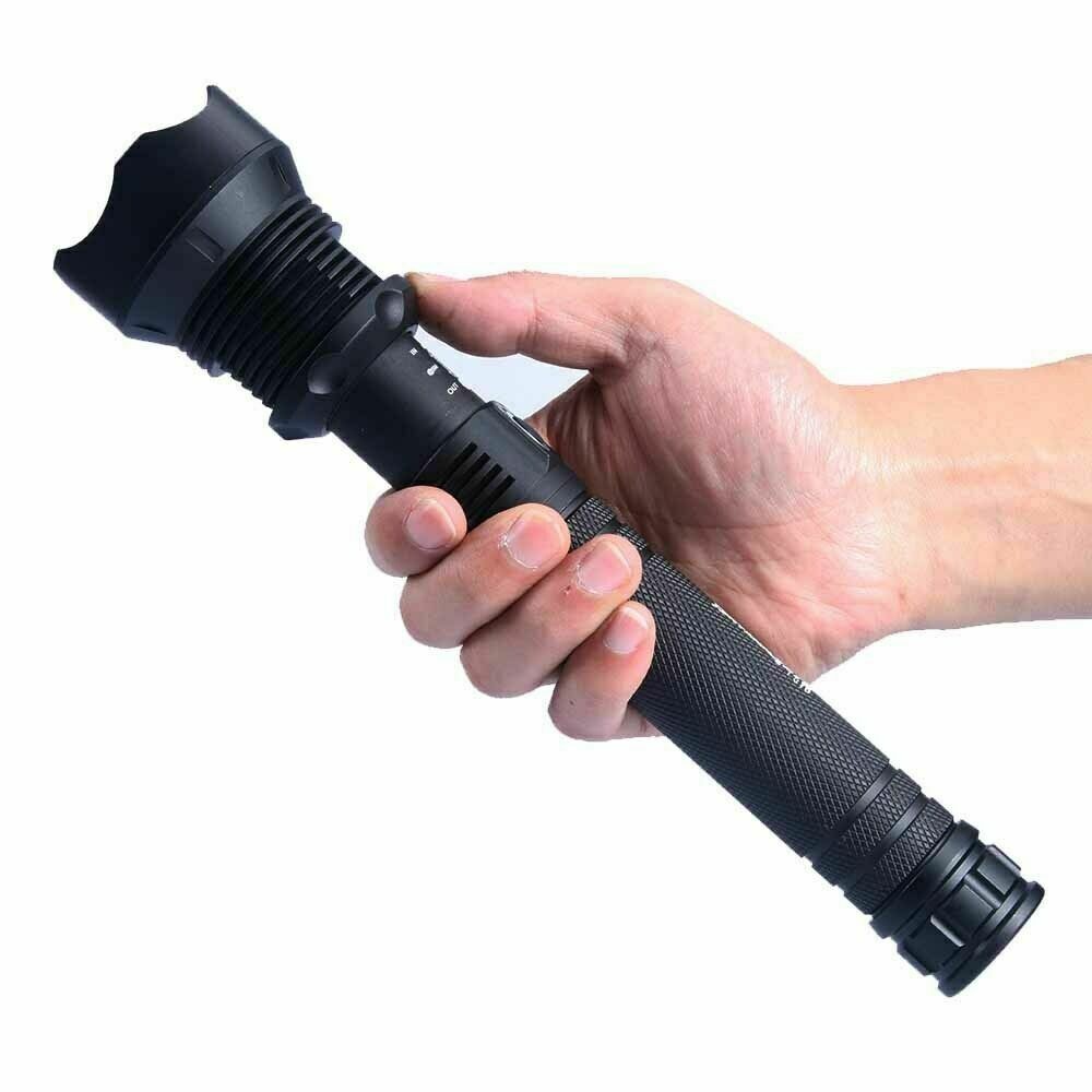 LED Flashlight Zoom USB Rechargeable Super Bright Torch Camping Lamp Work Light