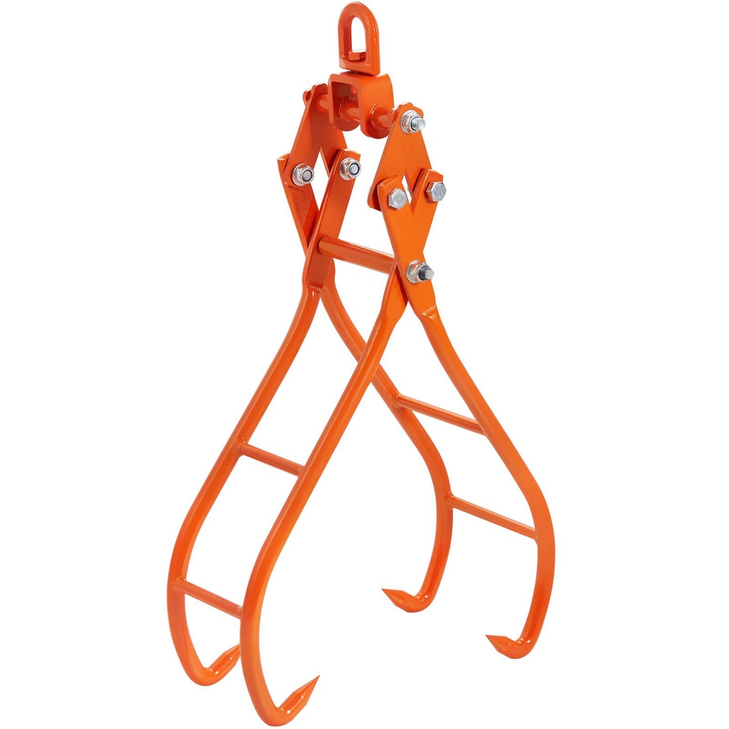 Timber Claw Hook, 36 Inch 4 Claw Log Grapple For Logging Tongs, Swivel Steel Log Lifting Tongs, Eagle Claws Design With 3307 Lbs 1500 Kg Loading Capacity For Tractors, ATVs, Trucks, Forklifts
