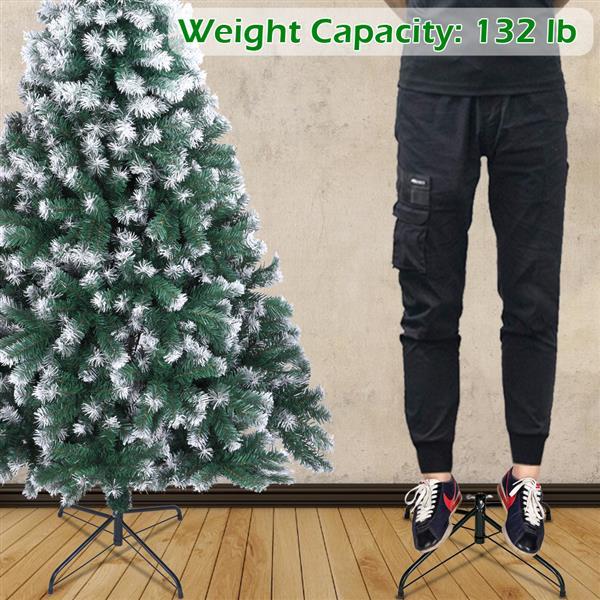Green Pointed Spray White PVC Material Christmas Tree