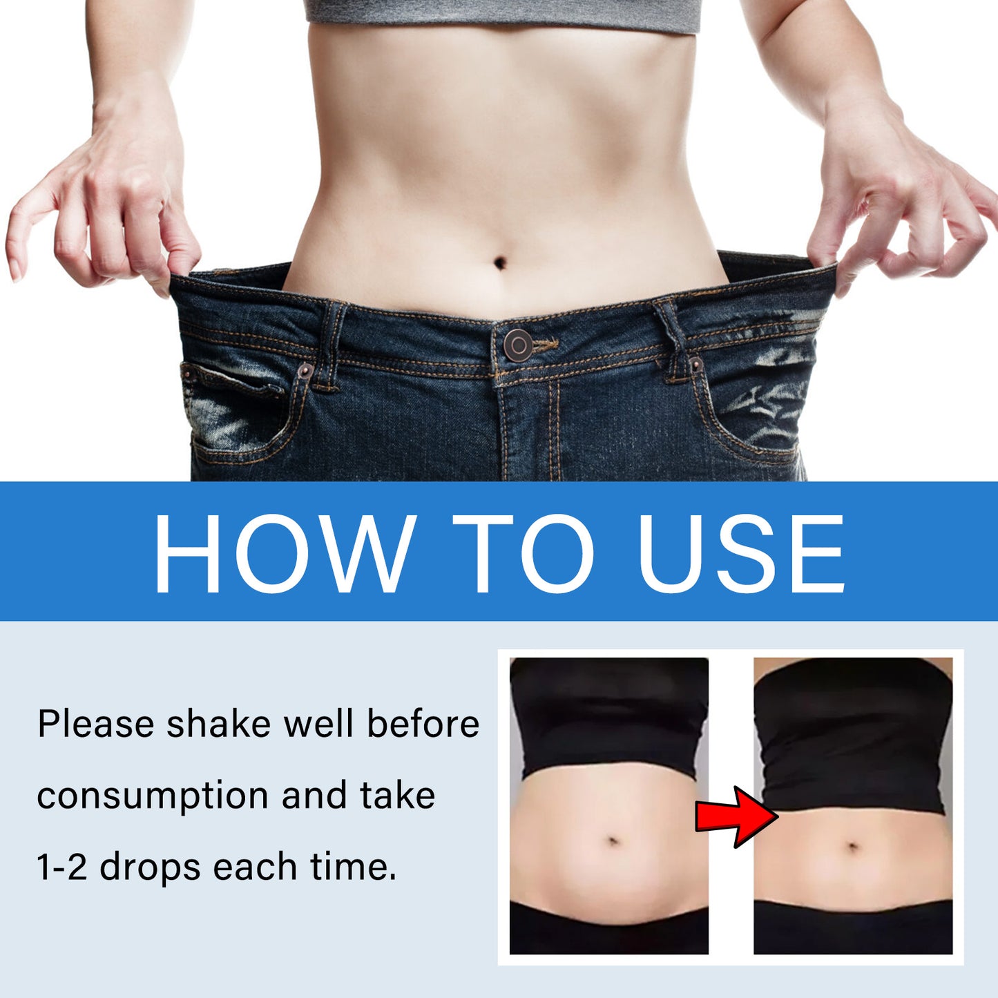Googeer Toning Drops Skin, Belly Growth, Waist And Body Toning Oral Body Contouring Drops