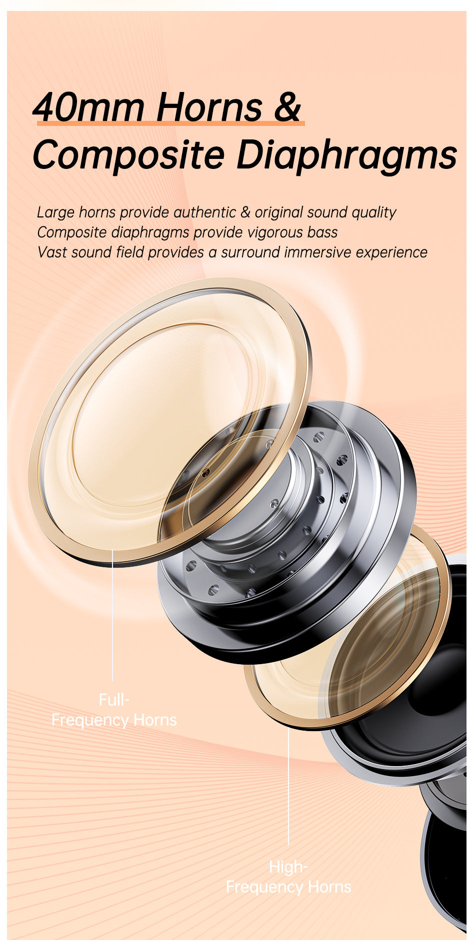 AWEI AT2ANC Bluetooth Headset With Active Noise Cancellation