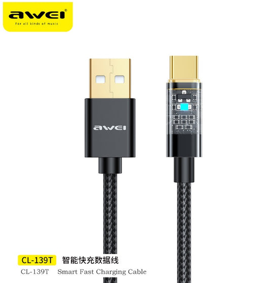 AWEI Smart Fast Charging Data Cable 1M