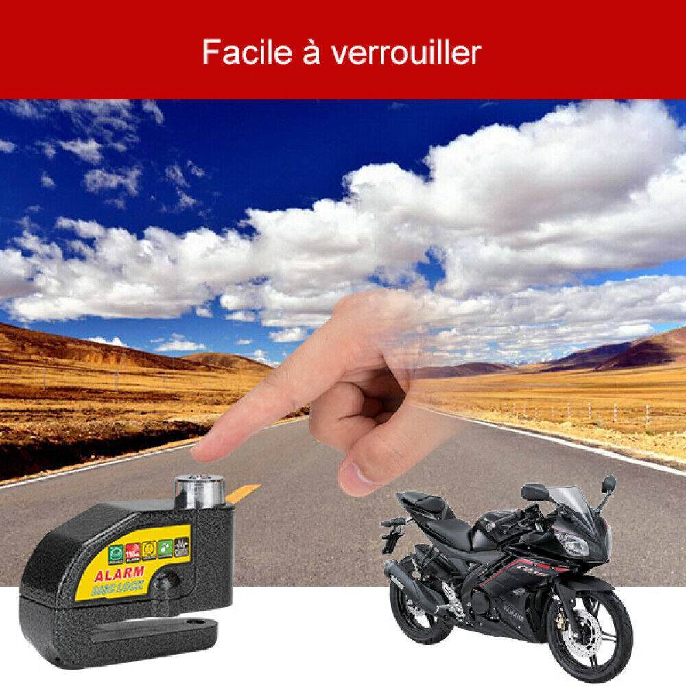 Motorcycle Alarm Disc Lock Brake Handlebar Throttle Grip Lock Bike Security
