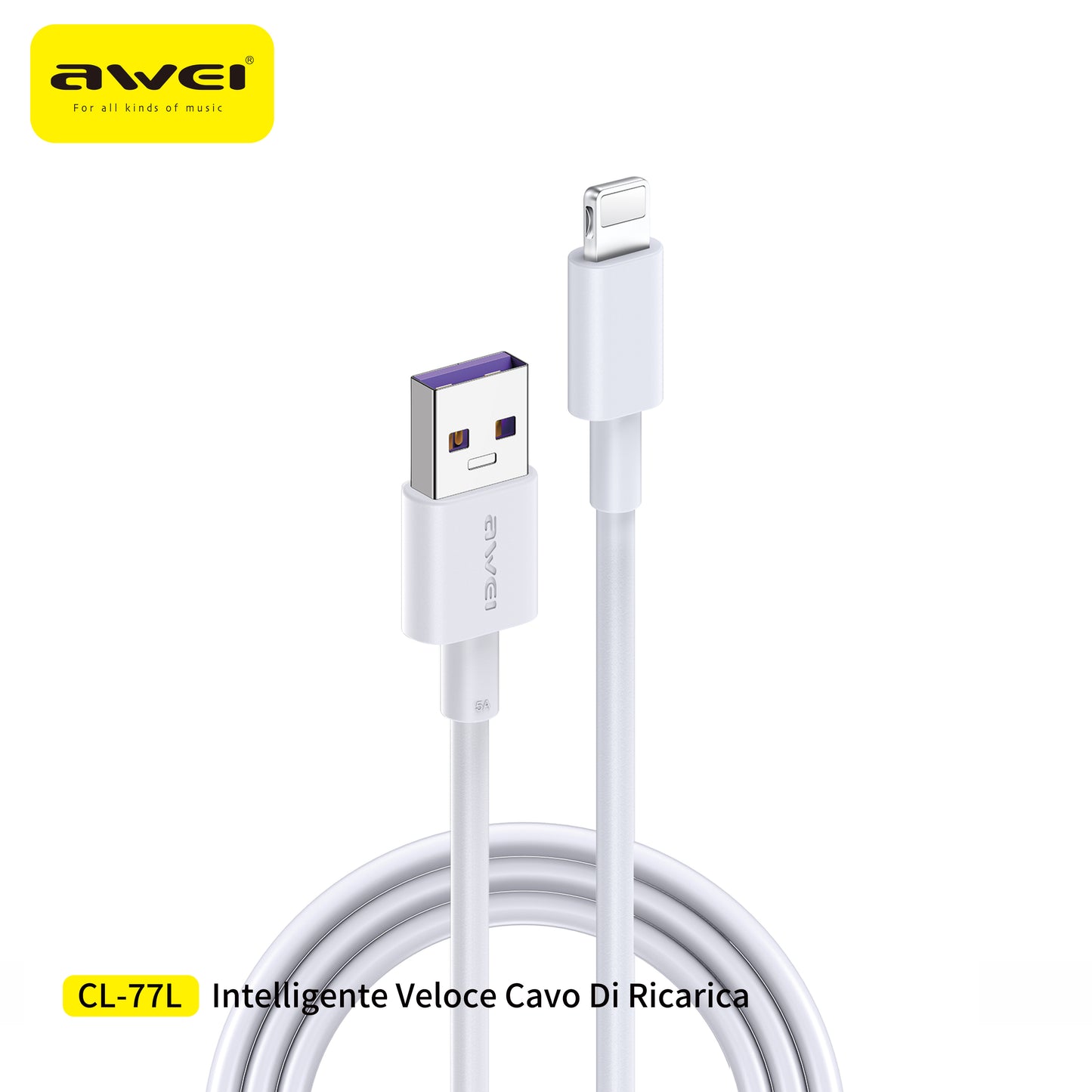 AWEI Smart Fast Charging Data Cable 1M CL-77L