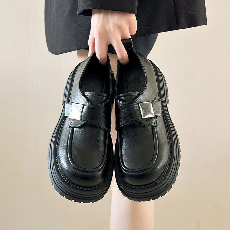 Fashion Personality Retro Platform Loafers Women