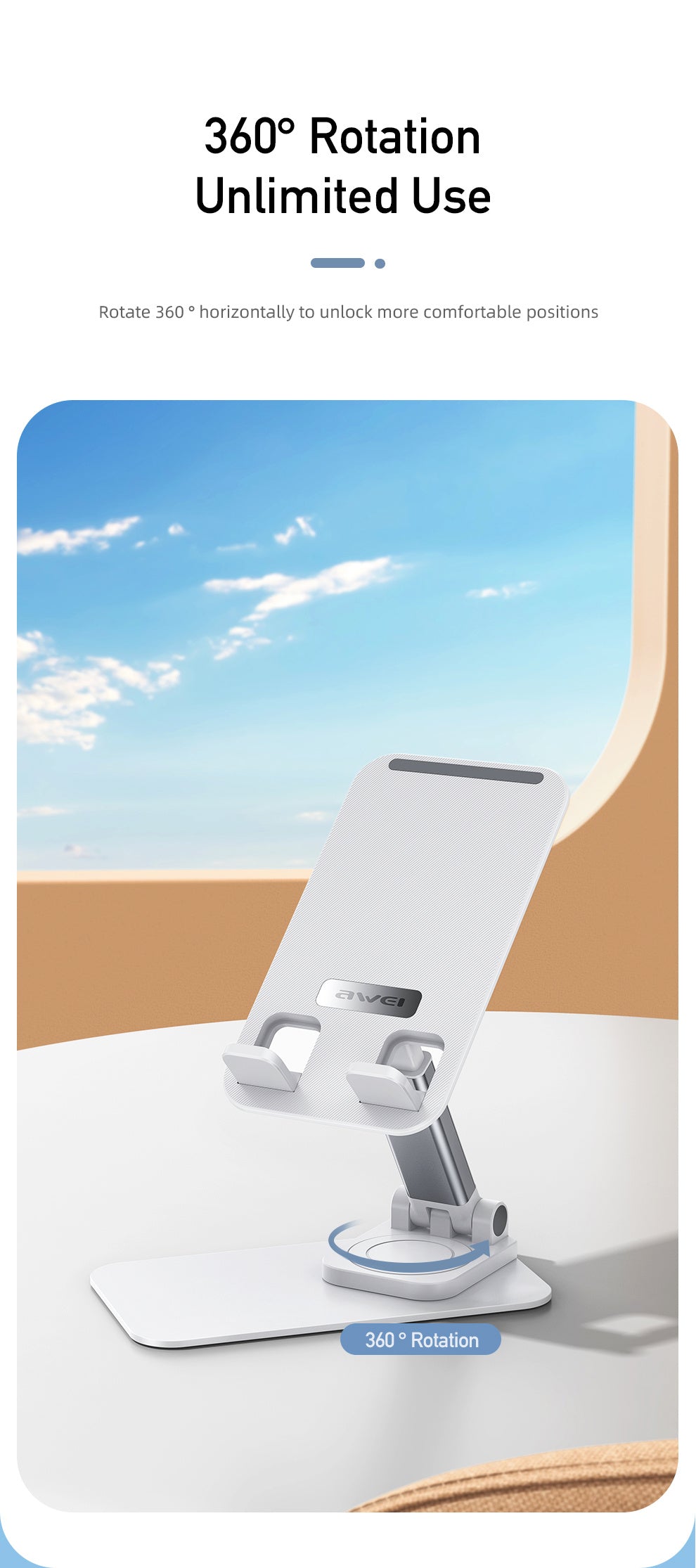 AWEI Desktop Folding Phone Holder