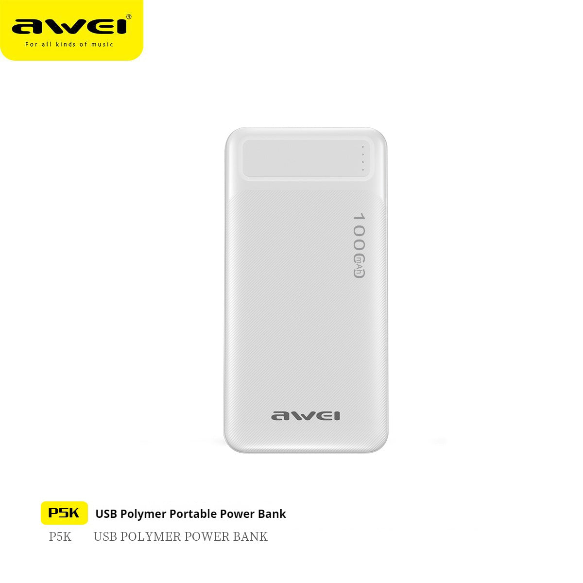 AWEI USB Polymer Power Bank P5K