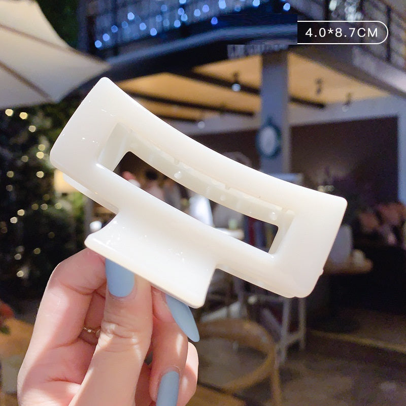 Candy Color Updo Hair Claw Hair Claw Clip Acrylic Large Hairpin Korean Hair Headdress Barrettes Female Back Head Hair Claw Hair Accessories