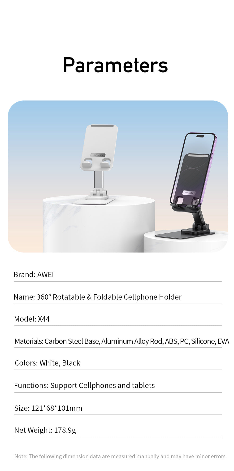 AWEI Desktop Folding Phone Holder