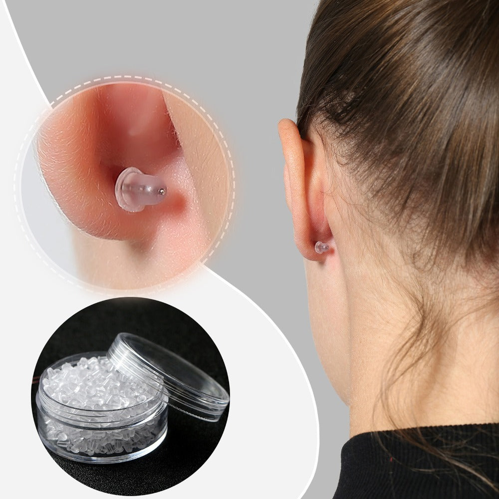 Silicone Earrings Back Plug Soft Transparent Earrings Back For Stud Hypoallergenic Rubber Earrings Back Plug Replacement