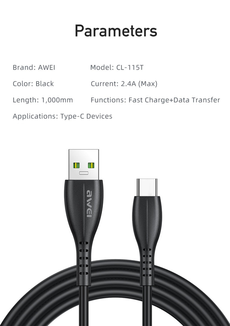 AWEI TYPE-C Cable