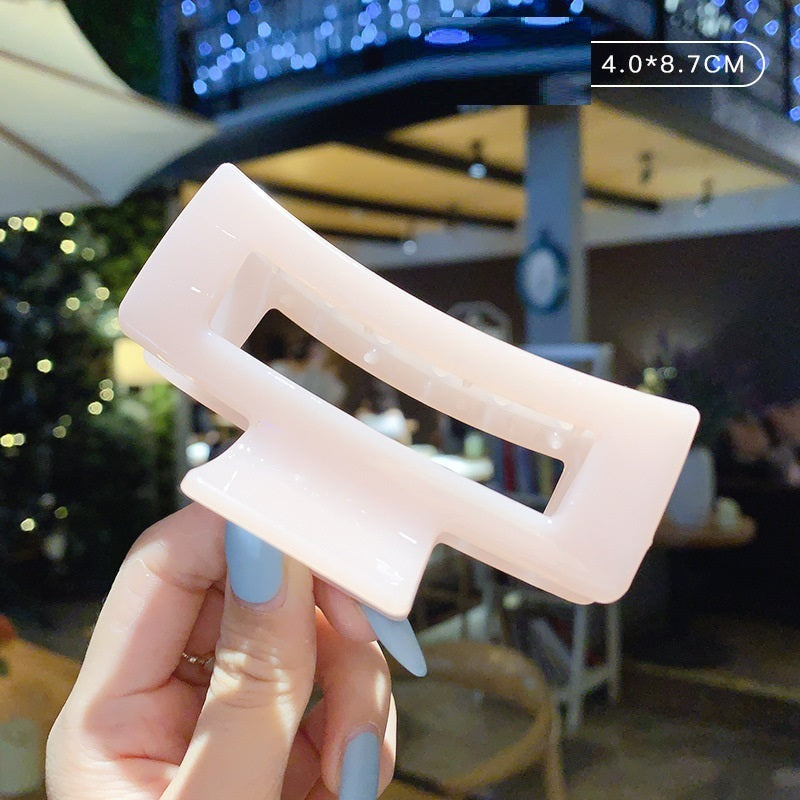 Candy Color Updo Hair Claw Hair Claw Clip Acrylic Large Hairpin Korean Hair Headdress Barrettes Female Back Head Hair Claw Hair Accessories