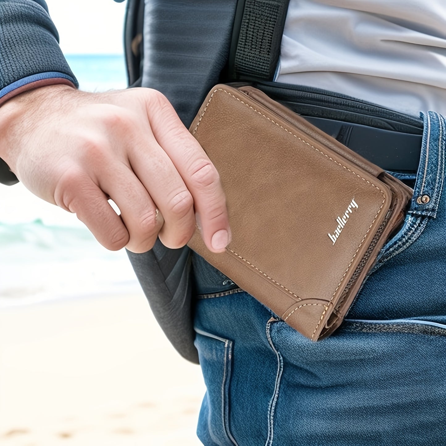 Men's Wallet Brown Khaki