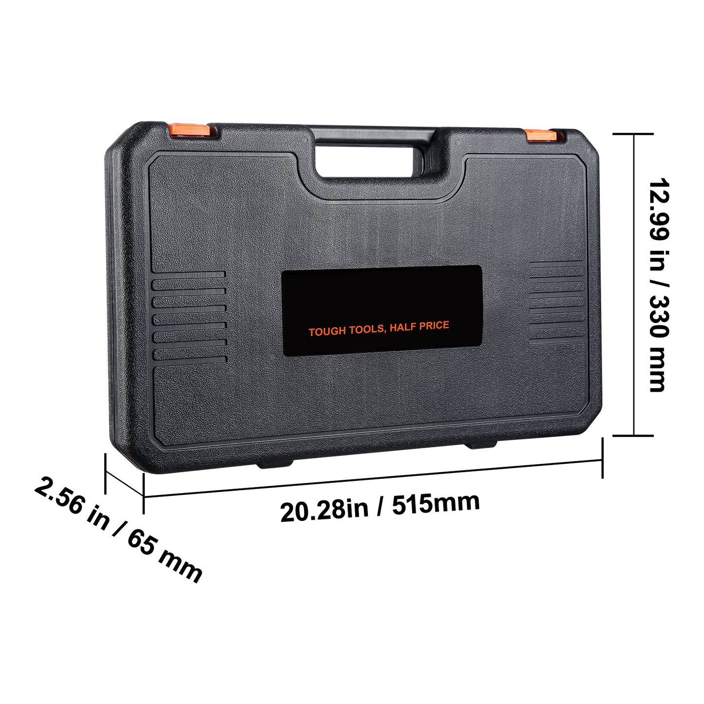 VEVOR  Drive Deep Impact Socket Set, 34pcs Socket Set Metric 8-36mm 6 Point Cr-MO Alloy Steel For Auto Repair, Rugged Construction, Includes Heavy Duty Storage Case