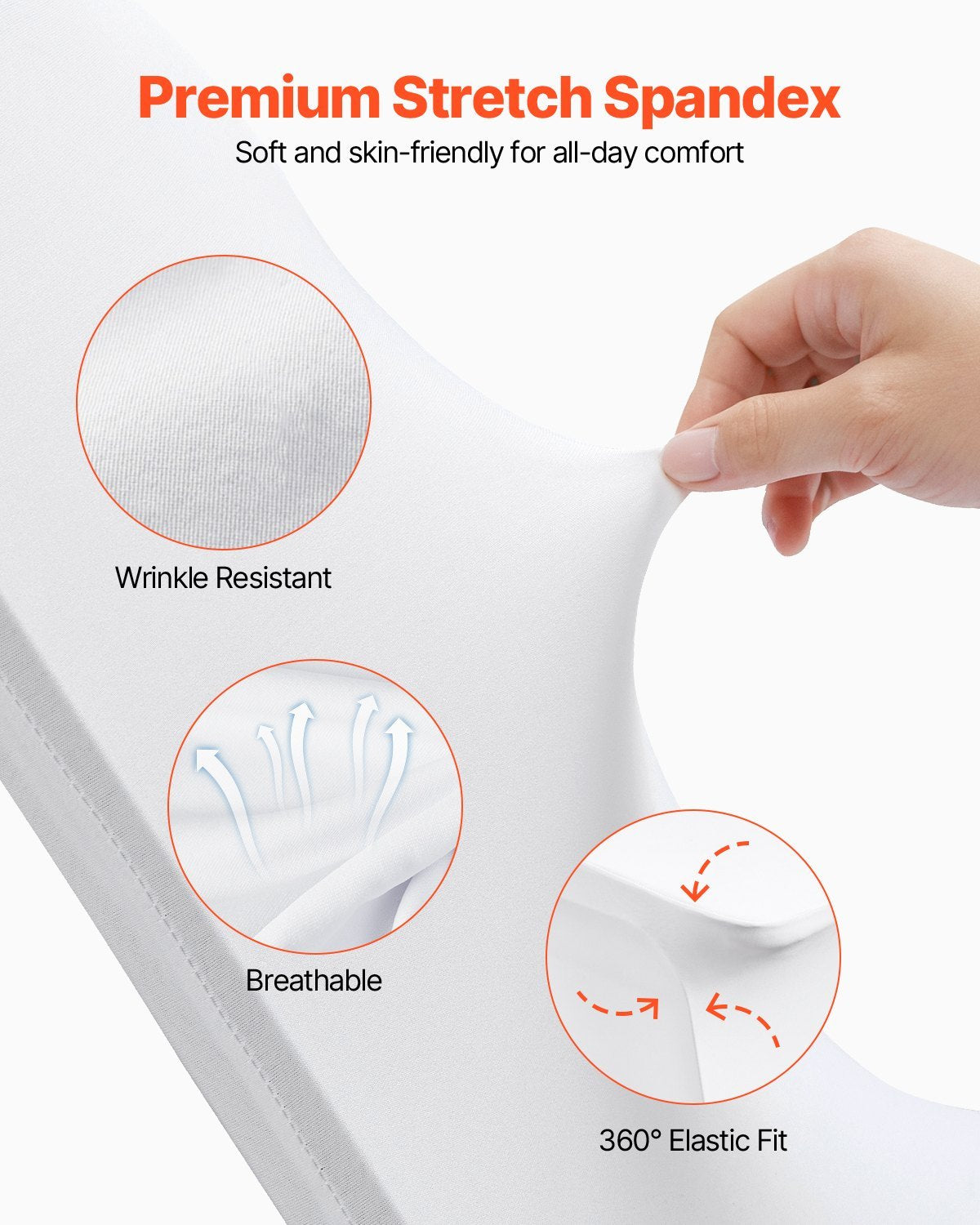 Stretch Spandex Folding Chair Covers, Universal Fitted Chair Cover, Removable Washable Protective Slipcovers, For Wedding, Holiday, Banquet, Party, Celebration, Dining
