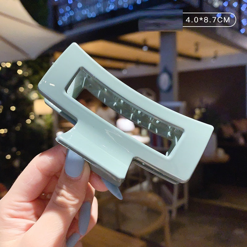 Candy Color Updo Hair Claw Hair Claw Clip Acrylic Large Hairpin Korean Hair Headdress Barrettes Female Back Head Hair Claw Hair Accessories