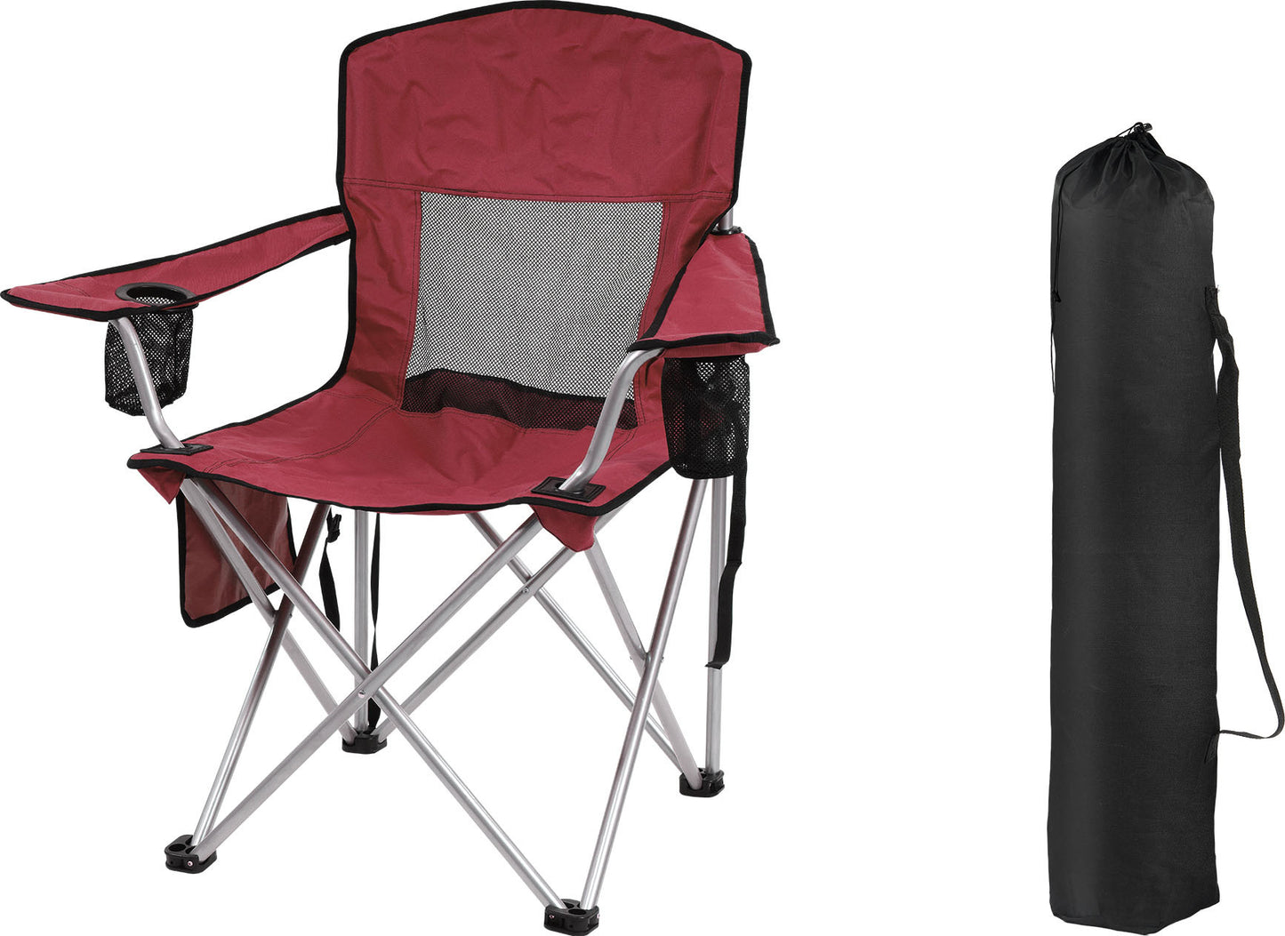 Only Supports Self Pickup  Camping Chair, Portable Folding Outdoor Chair With Armrests, Cup Holder And Carrying Bag, Foldable Chair For Camping, Beach And More. Multiple Colours
